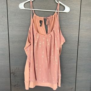 Maurice’s tank top blouse with gold detail